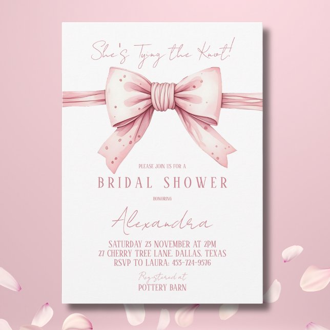 Convites Chá de panela com Casando rosado e rosado (Criador carregado)