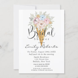 Convites Chá de panela Cone Sorvete Azul Rosa