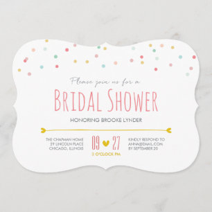 Convites Chá de panela Confetti