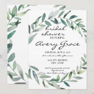 Convites Chá de panela Convidado - Casamento Verde
