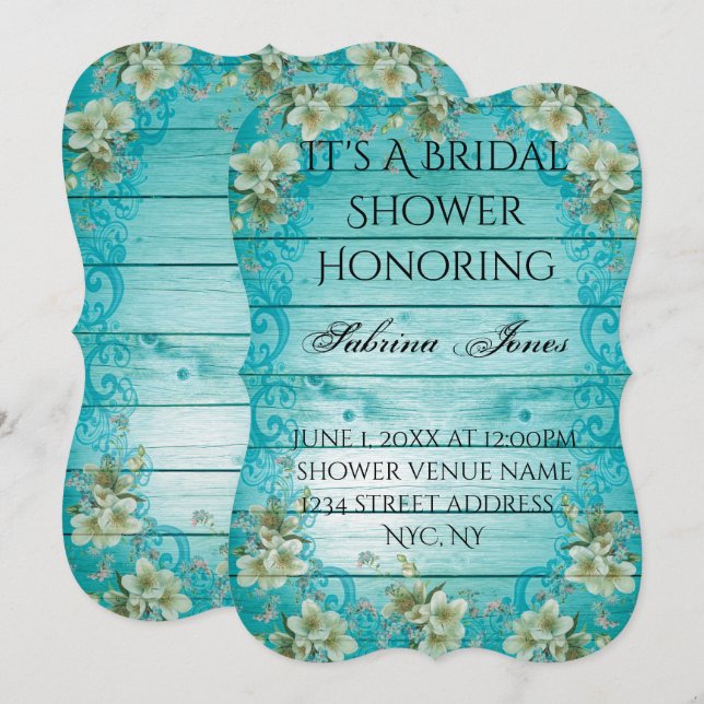 Convites Chá de panela Convidar Para Personalizar Destino (Frente/Verso)