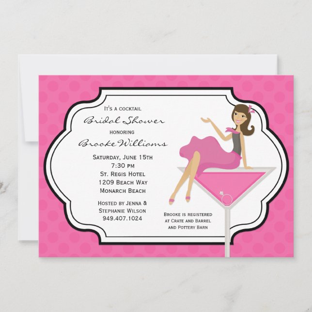 Convites Chá de panela coquetel (Frente)