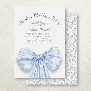 Convites Chá de panela Coquette Arco francês azul