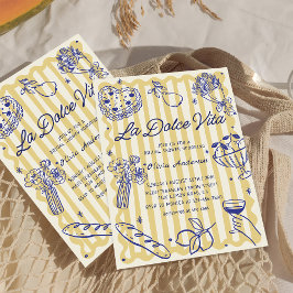 Convites Chá de panela da Dolce Vita Lemon