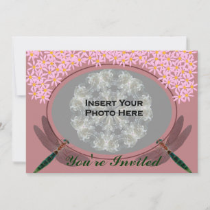 Convites Chá de panela da foto das libélulas