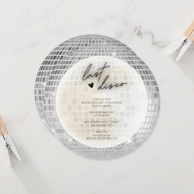 Convites Chá de panela da última discoteca (Frente/Verso In Situ)