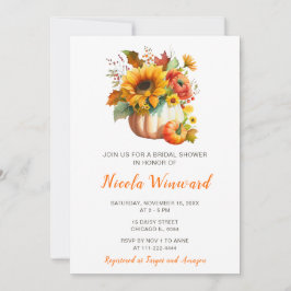 Convites Chá de panela da ventoinha da abóbora