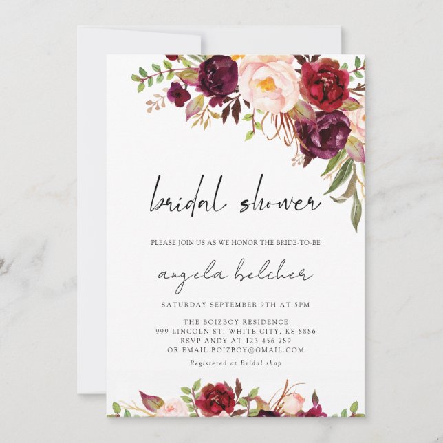 Convites Chá de panela da ventoinha de queda (Frente)