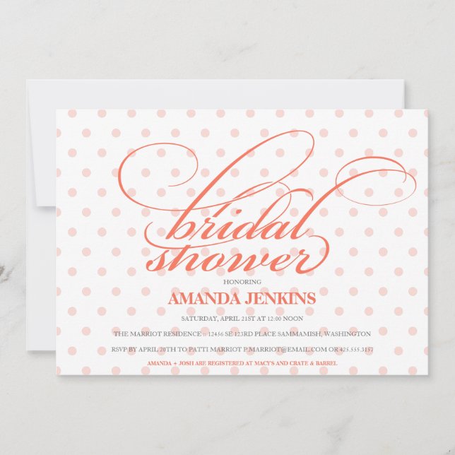 Convites Chá de panela das bolinhas (Frente)