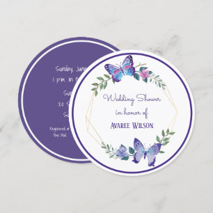 Convites Chá de panela das flores das aguarelas