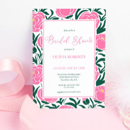 Convites Chá de panela das Flores de Península Elegante Ros