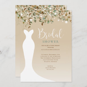 Convites Chá de panela das Luzes das Cordas de Água