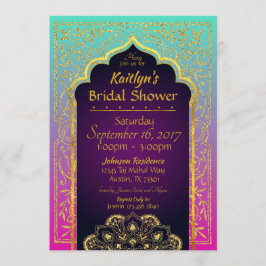 Convites Chá de panela das Noites de Bollywood Arabian