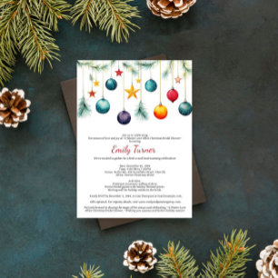 Convites Chá de panela das Ramificações da Árvore de Natal