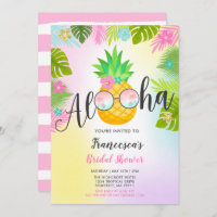 Chá de panela de abacaxi, noiva havaiana