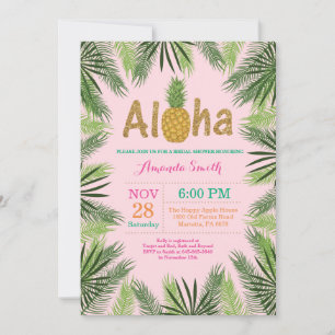 Convites Chá de panela de abacaxi tropical