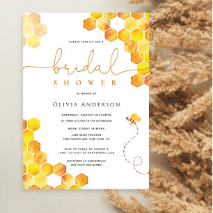 Convites Chá de panela de Abelhas de Mel