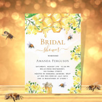 Chá de panela de abelhas florais amarelos bonitos