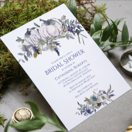 Convites Chá de panela de Abóbora de Aquarela Floral