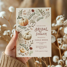 Convites Chá de panela de Abóbora de Queda Russo