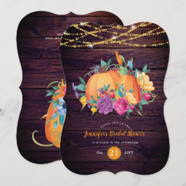 Convites Chá de panela de Abóbora Russo CAIXA de Aquarela