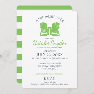 Convites Chá de panela de Adirondack Chairs