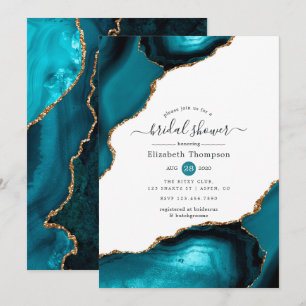 Convites Chá de panela de Ágata Dourado e Teto