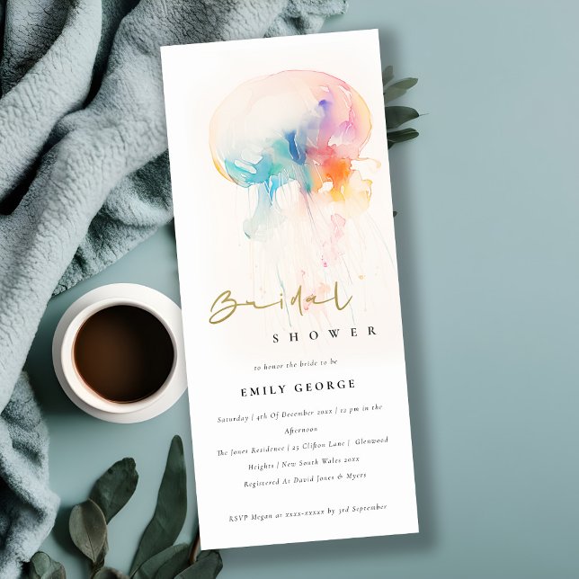 Convites Chá de panela de águas-vivas submarinas (Criador carregado)