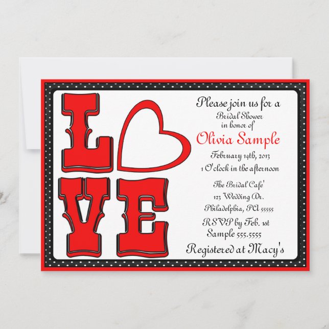 Convites Chá de panela de amor (Frente)