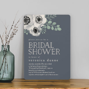 Convites Chá de panela de Anemone e Eucalyptus