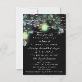 Convites Chá de panela de aniversário - Jar preto-claro