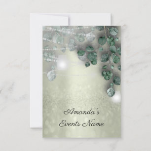 Convites Chá de panela de aniversário Light Jar Rustic Gree