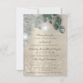 Convites Chá de panela de aniversário Light Jar Rustic Sepi