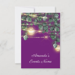 Convites Chá de panela de aniversário Maison Purple