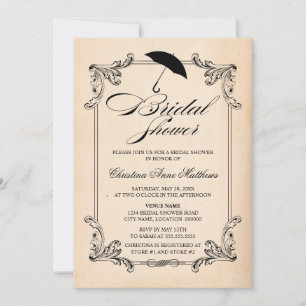 Convites Chá de panela de aparência e ornamento de papel 