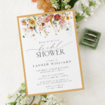 Chá de panela de Aquarela Amarelo Elegante