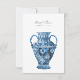 Convites Chá de panela de aquarela mediterrânica