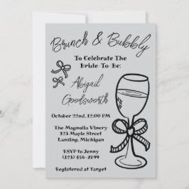 Convites Chá de panela De Arco Desenhado À Mão