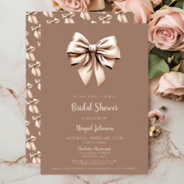 Convites Chá de panela de Arco Marrom elegante