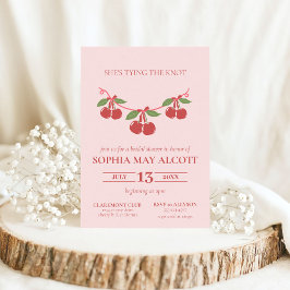 Convites Chá de panela de Arcos de Cherry do Coquette do ca
