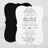 Chá de panela de arte preto e branco moderno Brunc