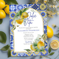 Chá de panela de Azulejos italiano Lemons da Dolce