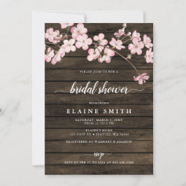 Convites Chá de panela de Blossomas de Cereja da Madeira Ro