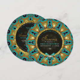 Convites Chá de panela de Bóhemo Sunflower Mandala