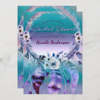 Chá de panela de Boho do Sonho Roxo e Teal