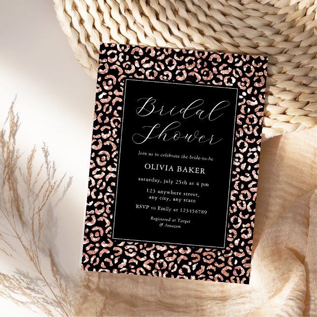 Convites Chá de panela de Boho Dourado Elegante Moderno (Criador carregado)