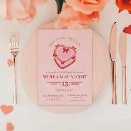 Convites Chá de panela de Bolo do Coquete do casando