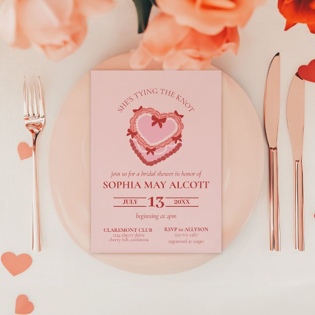 Convites Chá de panela de Bolo do Coquete do casando (Criador carregado)