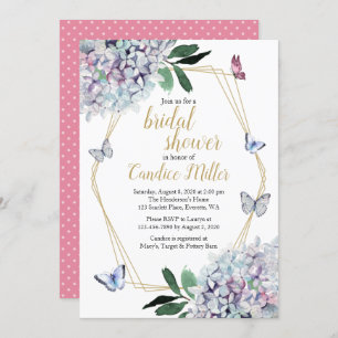 Convites chá de panela de borboleta