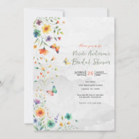 Chá de panela de Borboleta Floral Colorida